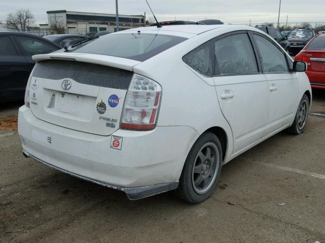 JTDKB20U777565252 - 2007 TOYOTA PRIUS WHITE photo 4