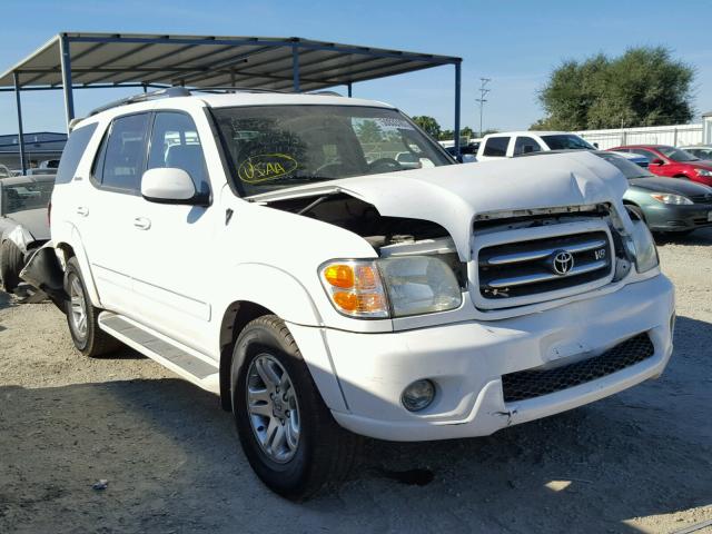 5TDZT38AX3S161177 - 2003 TOYOTA SEQUOIA LI WHITE photo 1