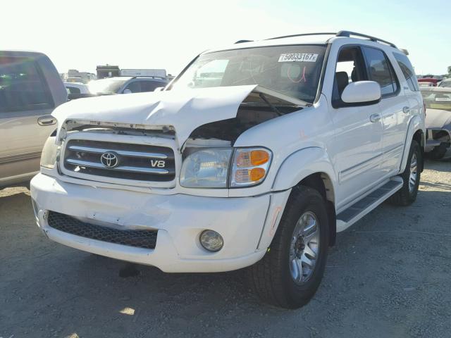 5TDZT38AX3S161177 - 2003 TOYOTA SEQUOIA LI WHITE photo 2