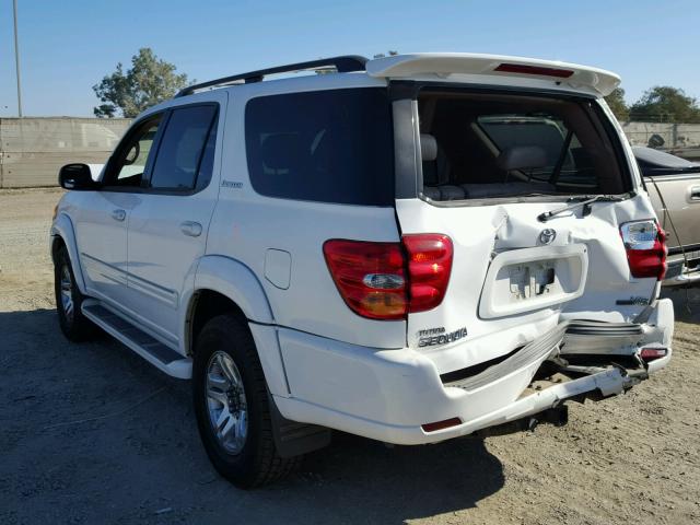 5TDZT38AX3S161177 - 2003 TOYOTA SEQUOIA LI WHITE photo 3