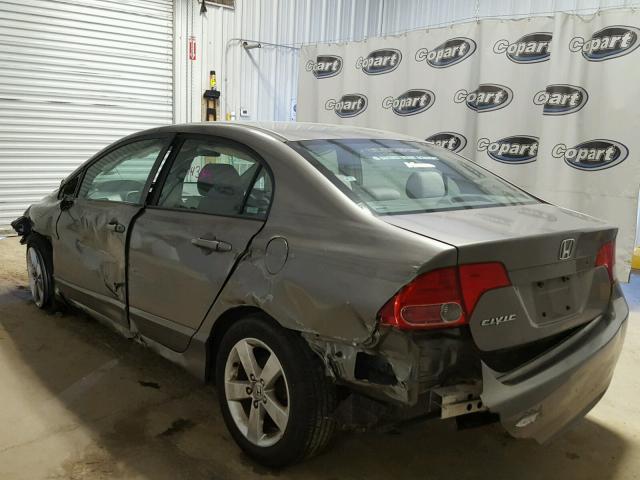 1HGFA16866L104690 - 2006 HONDA CIVIC EX GRAY photo 3