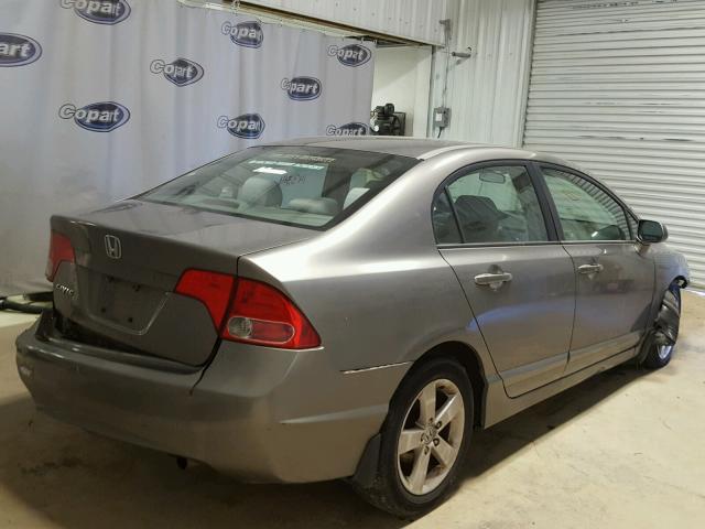 1HGFA16866L104690 - 2006 HONDA CIVIC EX GRAY photo 4