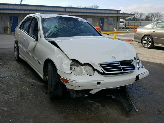 WDBRF52H37F893681 - 2007 MERCEDES-BENZ C 230 WHITE photo 1