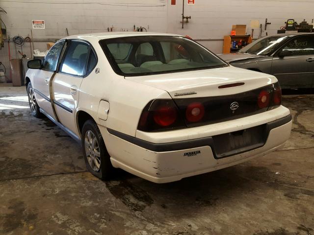 2G1WF52E559350809 - 2005 CHEVROLET IMPALA 白色 照片 3