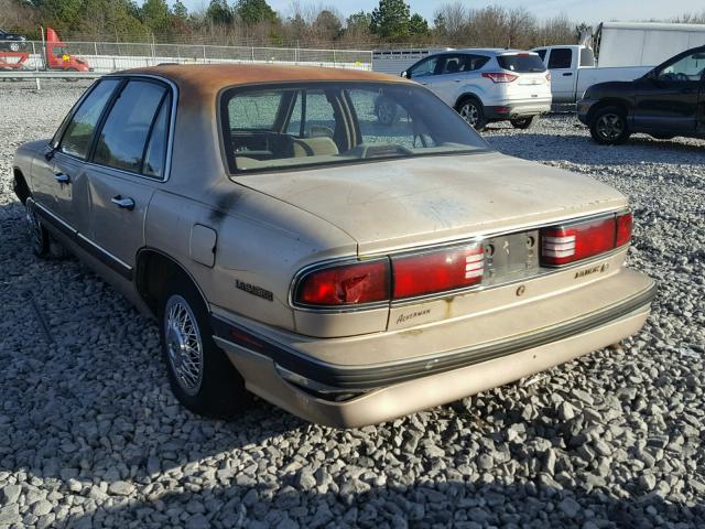 1G4HP53L1PH546217 - 1993 BUICK LESABRE CU BROWN photo 3