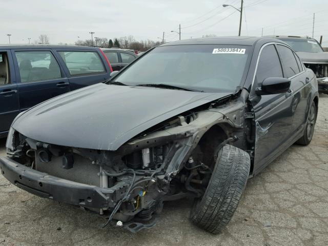 1HGCP2E76BA106297 - 2011 HONDA ACCORD EX BLACK photo 2