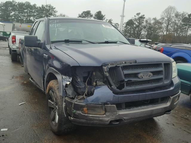 1FTPX14575NA44271 - 2005 FORD F150 BLUE photo 1