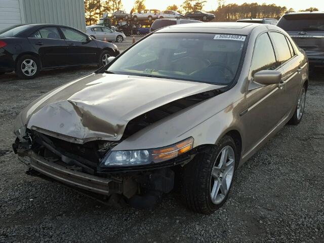 19UUA66265A073788 - 2005 ACURA TL TAN photo 2