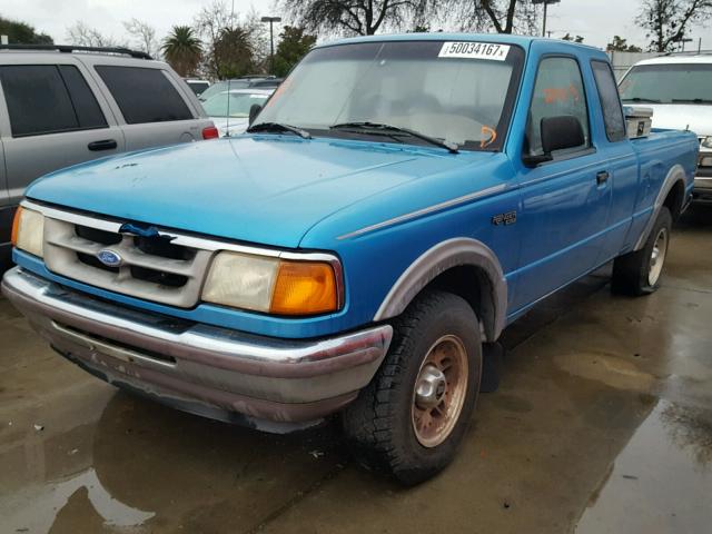 1FTCR15X6SPA54606 - 1995 FORD RANGER SUP BLUE photo 2