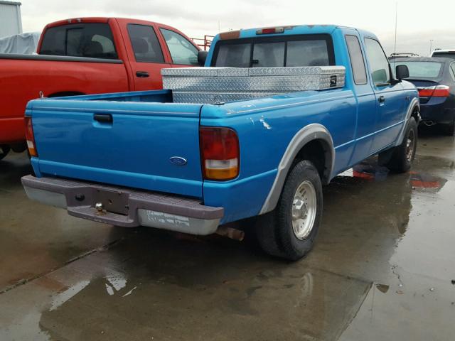 1FTCR15X6SPA54606 - 1995 FORD RANGER SUP BLUE photo 4