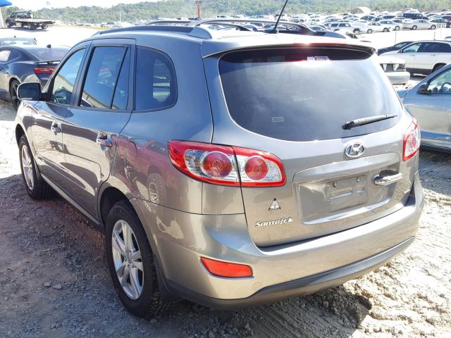 5XYZK3AB7CG142878 - 2012 HYUNDAI SANTA FE L GRAY photo 3