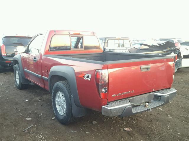 1GCDT146848172961 - 2004 CHEVROLET COLORADO RED photo 3