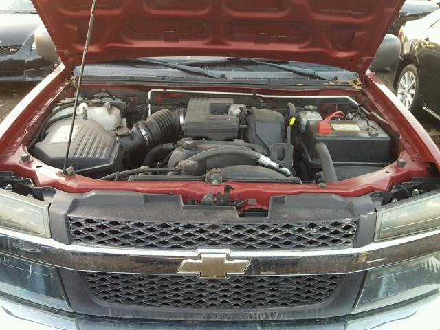 1GCDT146848172961 - 2004 CHEVROLET COLORADO RED photo 7