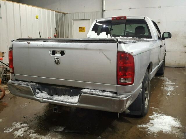 1D7HA16N35J648271 - 2005 DODGE RAM 1500 S GRAY photo 4