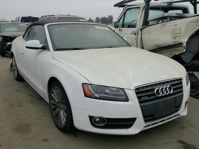 WAULFAFH9BN008258 - 2011 AUDI A5 PREMIUM WHITE photo 1