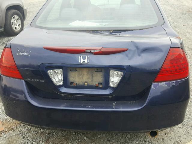 1HGCM56397A224552 - 2007 HONDA ACCORD SE BLUE photo 9