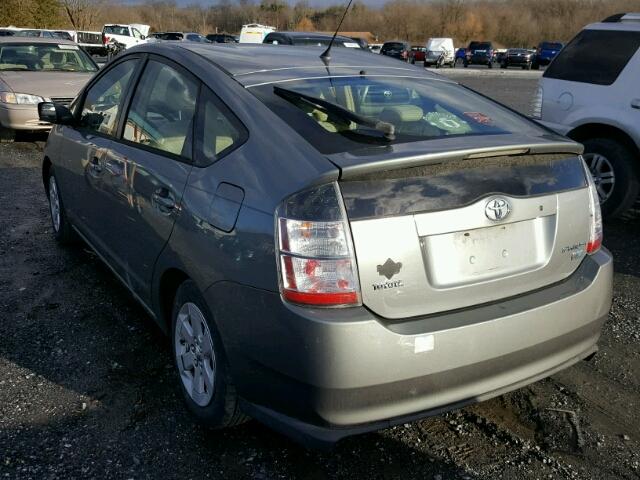 JTDKB22U853025278 - 2005 TOYOTA PRIUS GRAY photo 3