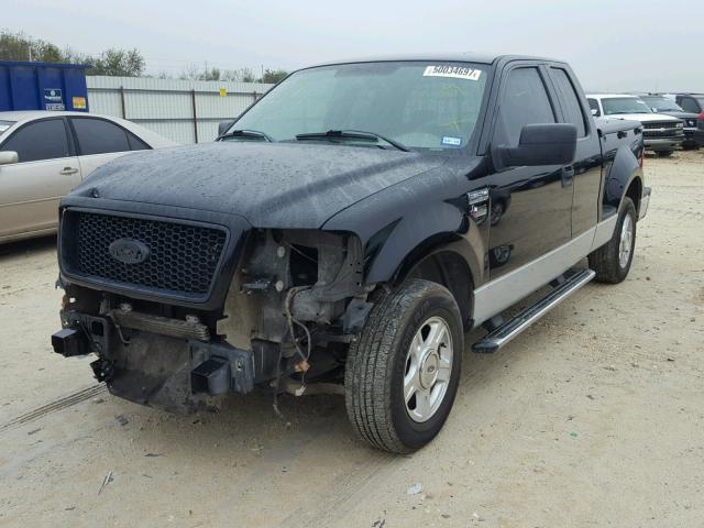 1FTRX02W76KB28334 - 2006 FORD F150 BLACK photo 2