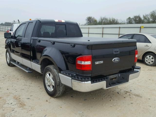 1FTRX02W76KB28334 - 2006 FORD F150 BLACK photo 3