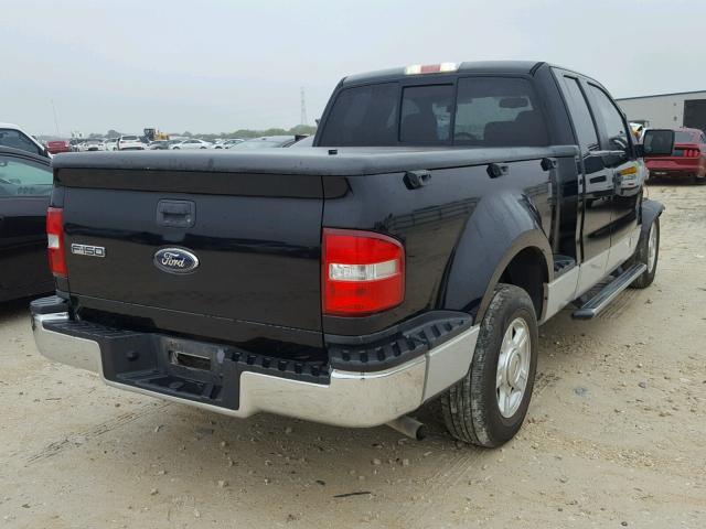 1FTRX02W76KB28334 - 2006 FORD F150 BLACK photo 4