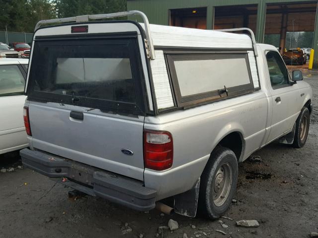 1FTYR10D02PA32720 - 2002 FORD RANGER SILVER photo 4