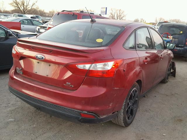 1FADP3F27DL123702 - 2013 FORD FOCUS SE RED photo 4