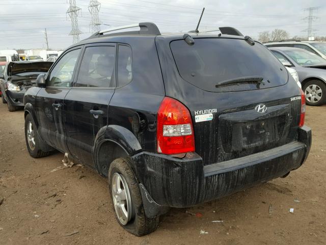 KM8JM12B58U859582 - 2008 HYUNDAI TUCSON GLS BLACK photo 3