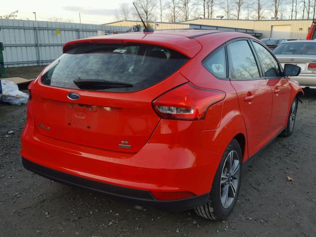 1FADP3KE1GL258808 - 2016 FORD FOCUS SE RED photo 4