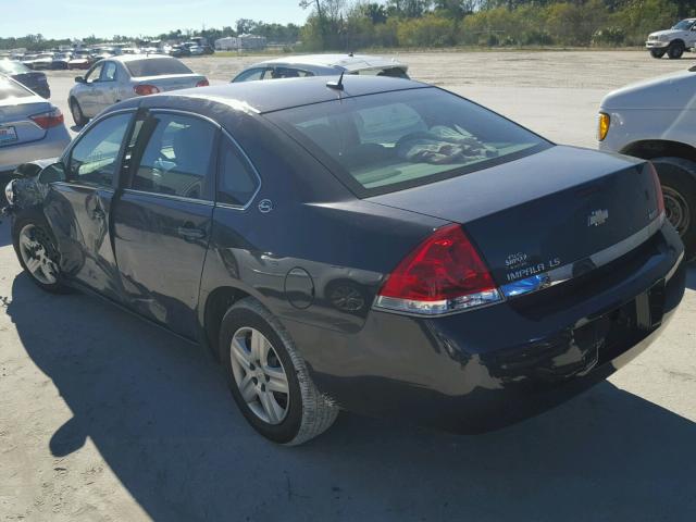 2G1WB58K989277781 - 2008 CHEVROLET IMPALA LS BLUE photo 3