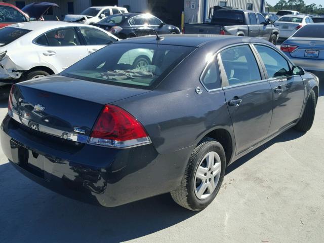 2G1WB58K989277781 - 2008 CHEVROLET IMPALA LS BLUE photo 4