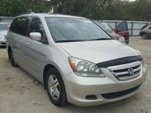 5FNRL38675B100761 - 2005 HONDA ODYSSEY EX GRAY photo 1
