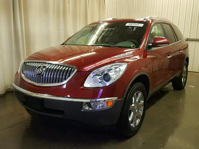 5GAER23738J253885 - 2008 BUICK ENCLAVE CX RED photo 2