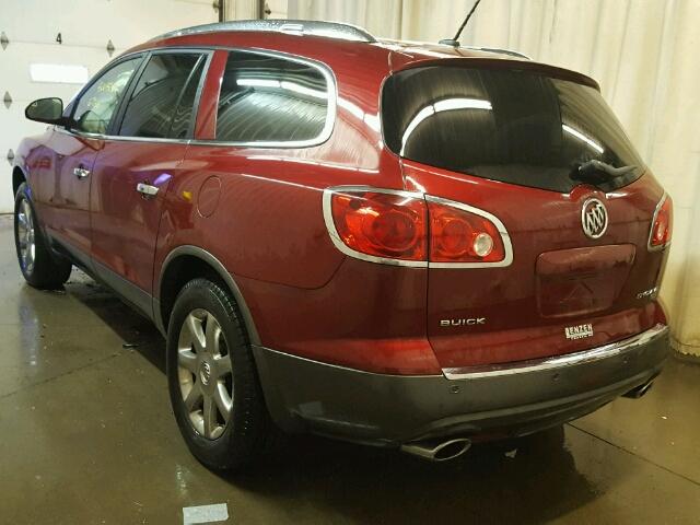 5GAER23738J253885 - 2008 BUICK ENCLAVE CX RED photo 3