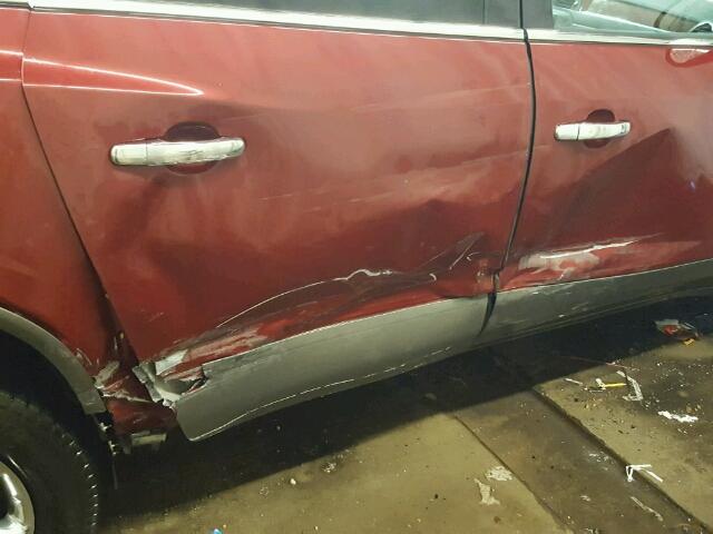 5GAER23738J253885 - 2008 BUICK ENCLAVE CX RED photo 9