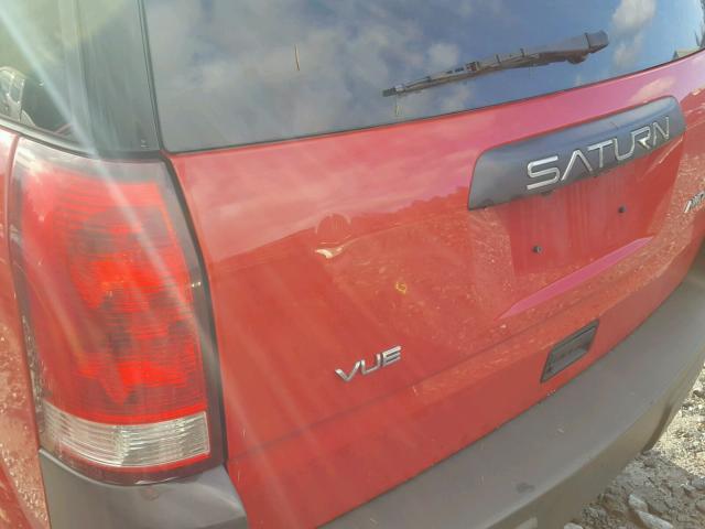 5GZCZ63474S878988 - 2004 SATURN VUE RED photo 9