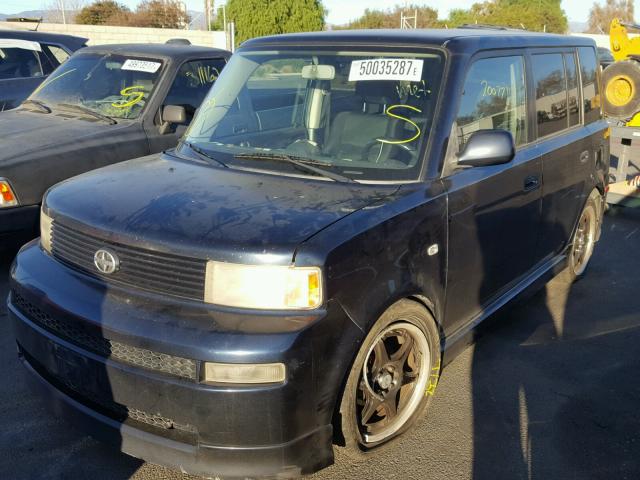 JTLKT324164070596 - 2006 TOYOTA SCION XB BLUE photo 2