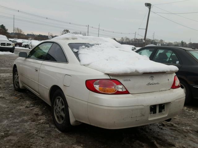 2T1CE22P42C008454 - 2002 TOYOTA CAMRY SOLA WHITE photo 3