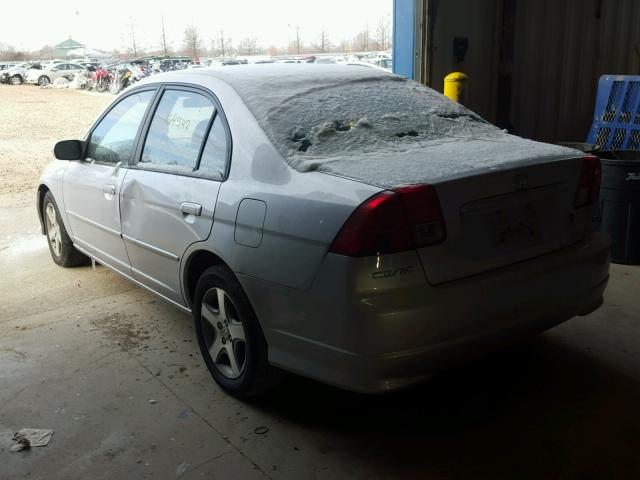 1HGES26844L020637 - 2004 HONDA CIVIC EX SILVER photo 3