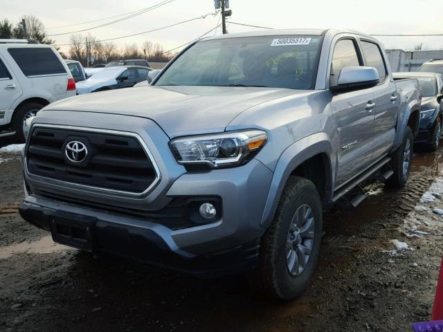 5TFAZ5CN8HX026718 - 2017 TOYOTA TACOMA DOU GRAY photo 2