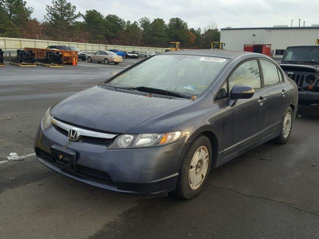 JHMFA36226S027990 - 2006 HONDA CIVIC HYBR GRAY photo 2