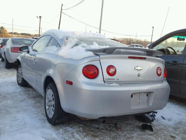 1G1AT18H897256900 - 2009 CHEVROLET COBALT LT SILVER photo 3