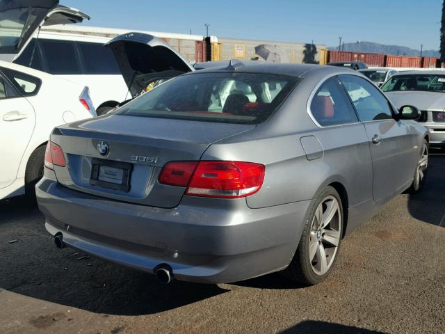 WBAWB735X8P042115 - 2008 BMW 335 I GRAY photo 4