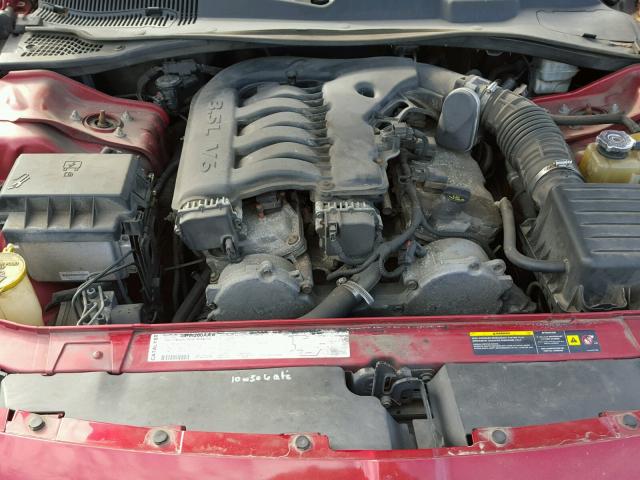 2D4GZ48V35H557695 - 2005 DODGE MAGNUM SXT RED photo 7