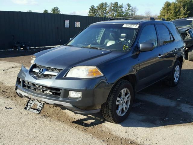 2HNYD188X6H550571 - 2006 ACURA MDX TOURIN GRAY photo 2