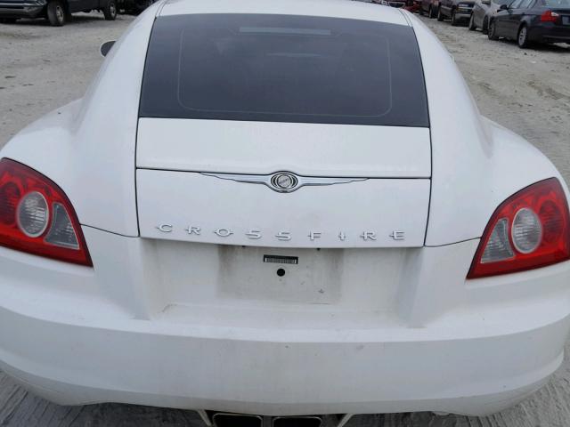 1C3AN69L04X010938 - 2004 CHRYSLER CROSSFIRE WHITE photo 6