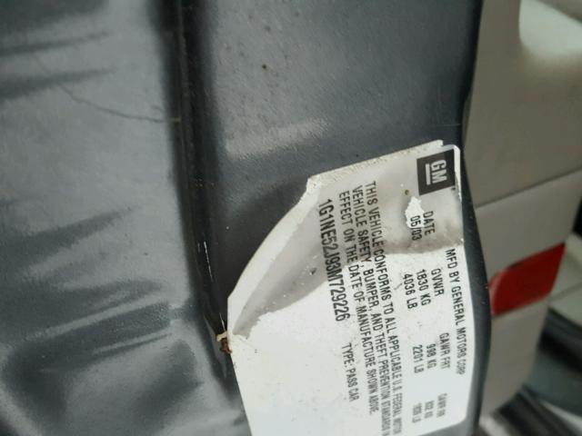 1G1NE52J93M729226 - 2003 CHEVROLET MALIBU LS ნაცრისფერი ფოტო 10