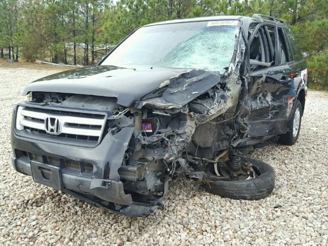 5FNYF28258B026884 - 2008 HONDA PILOT VP BLACK photo 2