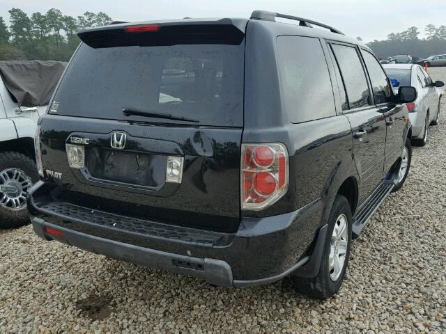 5FNYF28258B026884 - 2008 HONDA PILOT VP BLACK photo 4