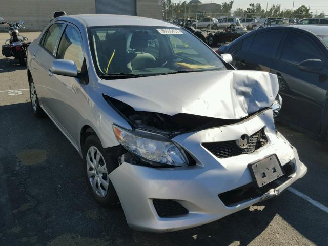 1NXBU4EE6AZ262412 - 2010 TOYOTA COROLLA BA SILVER photo 1