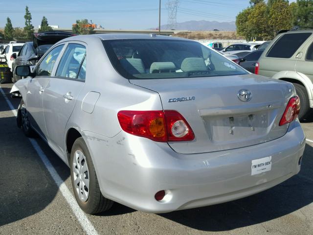 1NXBU4EE6AZ262412 - 2010 TOYOTA COROLLA BA SILVER photo 3